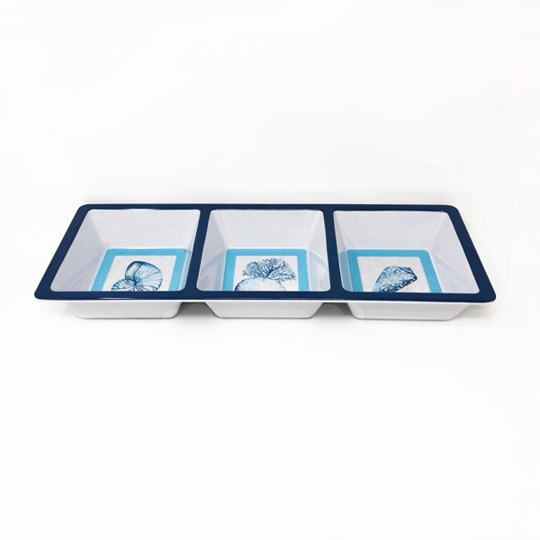 Highland Dunes Cletus Melamine Divided Serving Dish Wayfair